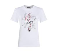 Karl Lagerfeld T-shirt 'Karl Series' rouge / noir / blanc, Taille XS