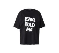 Karl Lagerfeld T-shirt 'Karl Told Me' noir / blanc, Taille M