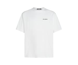 Karl Lagerfeld T-Shirt 'Rue St-Guillaume' noir / blanc, Taille M