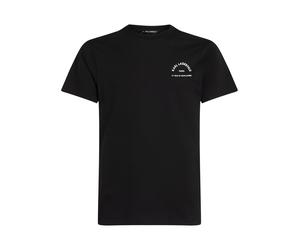 Karl Lagerfeld T-Shirt 'Rue St-Guillaume' noir / blanc, Taille XS