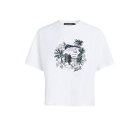 Karl Lagerfeld T-shirt 'Villa la Vigie' bleu clair / émeraude / noir / blanc, Taille XS