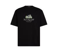 Karl Lagerfeld T-Shirt 'Villa la Vigie' vert / noir / blanc, Taille M