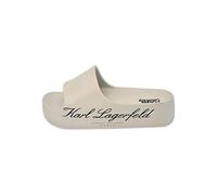 KARL LAGERFELD Tongs Kobo II Hotel Karl Modèle KL86000 Blanc/Beige, Blanc cassé, 37 EU