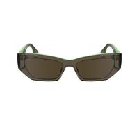 KARL LAGERFELD Unisex Adult Sunglasses KL6160S - Light Grey with Solid Brown Lens