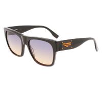 Karl Lagerfeld Unisex KL6074S 001 Lunettes de soleil Acétate Noir Jaune / Bleu Carré Photochromatique Photochromatique