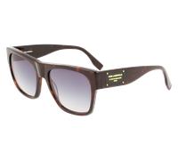 Karl Lagerfeld Unisex KL6074S 242 Lunettes de soleil Acétate Marron Bleu clair sombre Carré Photochromatique Photochromatique