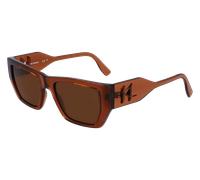 Karl Lagerfeld Unisex KL6123S 246 Lunettes de soleil Bio-inject Marron Marron Carré Normale Normale