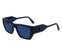 Karl Lagerfeld Unisex KL6123S 404 Lunettes de soleil Bio-inject Bleu Bleu Carré Normale Normale