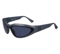 Karl Lagerfeld Unisex KL6128S 024 Lunettes de soleil Injecté Gris Gris Masque Normale Normale