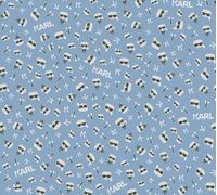 Karl Lagerfeld Wallpaper papier peint de créateur Ikonik Luxuspete papier peint intissé bleu noir blanc 10,05 m x 0,53 m