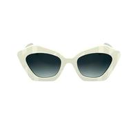 Karl Lagerfeld Lunettes de soleil KL6199S – Acétate blanc, verre dégradé bleu – Femme Cat.3