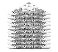 Karl Loven - Lot Bandana Blanc - Motif Paisley - 100% Coton - Epaisseur Supérieure