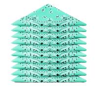 Karl Loven - Lot Bandana Jade - Motif Paisley - 100% Coton - Epaisseur Supérieure