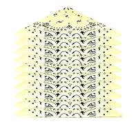Karl Loven - Lot Bandana Jaune Pastel - Motif Paisley - 100% Coton - Epaisseur Supérieure