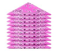 Karl Loven - Lot Bandana Rose - Motif Paisley - 100% Coton - Epaisseur Supérieure