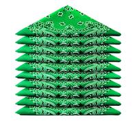 Karl Loven - Lot Bandana Vert - Motif Paisley - 100% Coton - Epaisseur Supérieure