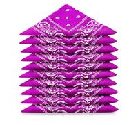 Karl Loven Lot de Bandana 100% Coton paisley foulard fichu Violet