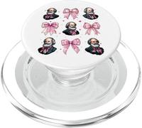 Karl Marx Communism Communist Girl Coquette Nœud Rose PopSockets PopGrip pour MagSafe