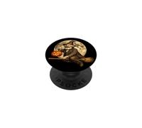 Karl Marx Communism Communist Jack O Lantern Moon Balai PopSockets PopGrip Adhésif