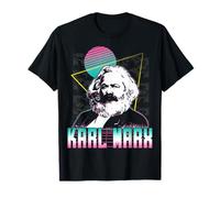 Karl Marx Communism Communist Vaporwave Esthétique Rétro Années 80 T-Shirt