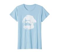 Karl Marx Marxisme Communiste Socialisme Communisme T-Shirt, Femme, Bleu Céleste, L