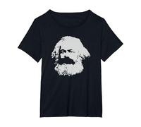 Karl Marx Marxisme Communiste Socialisme Communisme T-Shirt, Femme Grandes Tailles, Noir, 1X