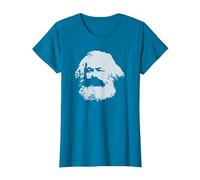 Karl Marx Marxisme Communiste Socialisme Communisme T-Shirt, Femme, Saphir, M