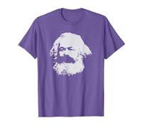 Karl Marx Marxisme Communiste Socialisme Communisme T-Shirt, Homme, Violet Chiné, L