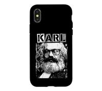 Karl Marx Marxisme Socialisme Communisme Drôle Pop Art Coque pour iPhone X/XS