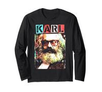 Karl Marx Marxisme Socialisme Communisme Drôle Pop Art Manche Longue