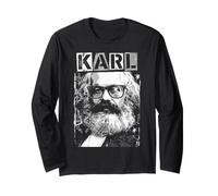 Karl Marx Marxisme Socialisme Communisme Drôle Pop Art Manche Longue