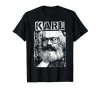 Karl Marx Marxisme Socialisme Communisme Drôle Pop Art T-Shirt Graphique avec Valeur