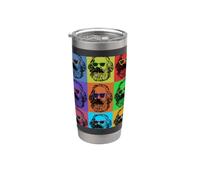 Karl Marx Pop Art, Portrait Revolutioniere, Rétro Vintage Gobelet isotherme en acier inoxydable double paroi