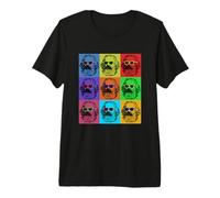 Karl Marx Pop Art, Portrait Revolutioniere, Rétro Vintage T-Shirt Haut de Gamme