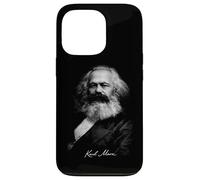 Karl Marx Portrait Socialisme Théorie Politique Icône Coque pour iPhone 13 Pro