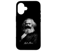 Karl Marx Portrait Socialisme Théorie Politique Icône Coque pour iPhone 16