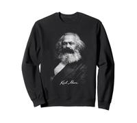 Karl Marx Portrait Socialisme Théorie Politique Icône Sweatshirt