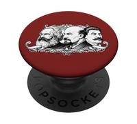 Karl Marx, Vladimir Lénine, Joseph Staline Histoire Communiste PopSockets PopGrip Adhésif