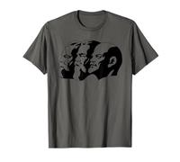 Karl Marx Wladimir Lenin Friedrich Statuettes d'anges CCCP T-Shirt