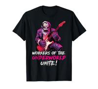 Karl Marx Workers of The Underwold Guitare Communism T-Shirt
