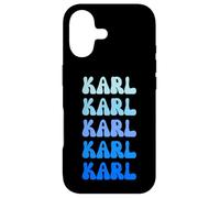 Karl Retro Name Stack Design Coque pour iPhone 17
