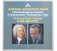 Karl Richter & Münchener Bach-Orchester - Bach: 6 Brandenburgische Konzerte / 4 Orchestersuiten / Musikalisches Opfer [Vinyl Schallplatte] [5 LP Box-Set]