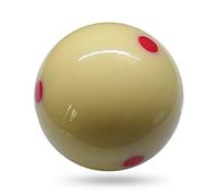 Karlak 1 boule de billard blanche 57,2 mm 6 points rouges Pool Cue Balle d'entraînement
