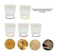 Karlak 5 Pcs 1 Pc Sac à Filtre Bubble Bubble Sac Kit Ensemble de Sacs D'Extraction à Crampons Micron avec Kit D'extracteur D' de Glace, Fonctionne Bien pour Une Extraction D'huile (1 Gallon)