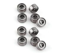 Karlak 693ZZ Roulement à Billes Miniature Petit Double Blindage 10pcs 3x8x4mm Mini Roulements avec Roulement en Acier à Faible Bruit pour Imprimante 3D Quadcopter Modèle de Navire