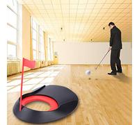 Karlak Aide à L'entraînement au Putting de avec Drapeau, Parfaite pour la Maison, Le Bureau, la Cour, Améliore Précision avec Une Tasse de Mise Taille Réglementaire, Matière Plastique, Comprend 1