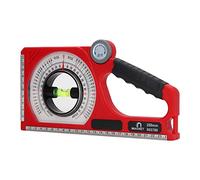 Karlak Angle Gauge avec échelle Claire, Inclinomètre Portable | ABS robuste, facile à utiliser, pour les projets de construction, lectures précises