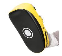 Karlak Arc Boxing Training Shield Target Pad, Cible de Protection pour Main pour Boxing et Taekwondo, 36 X 19 X 9 Cm, Matériau Non Toxique, Choisissez Rouge ou Jaune (Jaune)