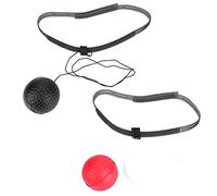 Karlak Ballon d'exercice de Boxe Durable avec équipement de Bandeau Vitesse pour L'entraînement à la Maison ou en Plein Air - Léger et Portable - 2 Balles Incluses