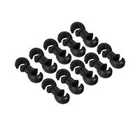 Karlak Clips de Câble de Frein Légers Style S, 10 Pièces, Parfaits pour Organiser la Ligne Dérailleur pour les Vélos à Pignon Fixe Ville (Noire)